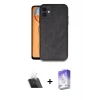 MARSİLYAN™- iPhone 11 Kılıf Kıvılcım Işık Serisi - Siyah Bilvis 5in1 3D Magic Cam Ekran Koruyucu + Kamera Lens Koruma Cam - SF