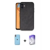 MARSİLYAN™- iPhone 11 Kılıf Kıvılcım Işık Serisi - Siyah Bilvis 5in1 3D Magic Cam Ekran Koruyucu + Neon Fosforlu Kamera Lens - TU
