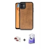 MARSİLYAN™- iPhone 11 Kılıf Kıvılcım Işık Serisi - Siyah Bilvis 5in1 5D Magic Hayalet Cam Ekran Koruyucu + Pers Alüminyum Kamera Lens - KI
