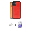 MARSİLYAN™- iPhone 11 Kılıf Kıvılcım Işık Serisi - Siyah Bilvis 5in1 5D Magic Hayalet Cam Ekran Koruyucu + Renkli Kamera Lens Koruma Cam - SI