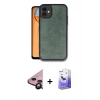 MARSİLYAN™- iPhone 11 Kılıf Kıvılcım Işık Serisi - Siyah Bilvis 5in1 5D Magic Hayalet Cam Ekran Koruyucu + Raze Metal Kamera Lens - SH
