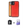 MARSİLYAN™- iPhone 11 Kılıf Kıvılcım Işık Serisi - Siyah Bilvis 5in1 5D Magic Hayalet Cam Ekran Koruyucu + PVD Metal Kamera Lens - YL