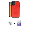 MARSİLYAN™- iPhone 11 Kılıf Kıvılcım Işık Serisi - Siyah Bilvis 5in1 5D Magic Hayalet Cam Ekran Koruyucu + Pers Alüminyum Kamera Lens - GI