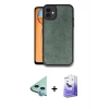 MARSİLYAN™- iPhone 11 Kılıf Kıvılcım Işık Serisi - Siyah Bilvis 5in1 5D Magic Hayalet Cam Ekran Koruyucu + Raze Metal Kamera Lens - MI