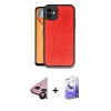 MARSİLYAN™- iPhone 11 Kılıf Kıvılcım Işık Serisi - Siyah Bilvis 5in1 5D Magic Hayalet Cam Ekran Koruyucu + Raze Metal Kamera Lens - SH