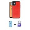 MARSİLYAN™- iPhone 11 Kılıf Kıvılcım Işık Serisi - Siyah Bilvis 5in1 5D Magic Hayalet Cam Ekran Koruyucu + Neon Fosforlu Kamera Lens - TU