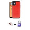 MARSİLYAN™- iPhone 11 Kılıf Kıvılcım Işık Serisi - Siyah Bilvis 5in1 5D Magic Hayalet Cam Ekran Koruyucu + Pers Alüminyum Kamera Lens - KI