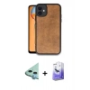MARSİLYAN™- iPhone 11 Kılıf Kıvılcım Işık Serisi - Siyah Bilvis 5in1 5D Magic Hayalet Cam Ekran Koruyucu + Raze Metal Kamera Lens - MI