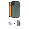 MARSİLYAN™- iPhone 11 Kılıf Kıvılcım Işık Serisi - Siyah Bilvis Hayalet Cam Ekran Koruyucu + Gökkuşağı Pers Alüminyum Kamera Lens