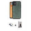 MARSİLYAN™- iPhone 11 Kılıf Kıvılcım Işık Serisi - Siyah Bilvis Hayalet Cam Ekran Koruyucu + Pers Alüminyum Kamera Lens - LT