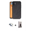 MARSİLYAN™- iPhone 11 Kılıf Kıvılcım Işık Serisi - Siyah Bilvis Hayalet Cam Ekran Koruyucu + Pers Alüminyum Kamera Lens - LT