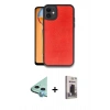 MARSİLYAN™- iPhone 11 Kılıf Kıvılcım Işık Serisi - Siyah Bilvis Hayalet Cam Ekran Koruyucu + Raze Metal Kamera Lens - MI