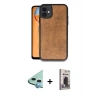 MARSİLYAN™- iPhone 11 Kılıf Kıvılcım Işık Serisi - Siyah Bilvis Hayalet Cam Ekran Koruyucu + Raze Metal Kamera Lens - MI