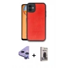 MARSİLYAN™- iPhone 11 Kılıf Kıvılcım Işık Serisi - Siyah Bilvis Hayalet Cam Ekran Koruyucu + Raze Metal Kamera Lens - MR