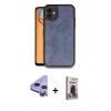 MARSİLYAN™- iPhone 11 Kılıf Kıvılcım Işık Serisi - Siyah Bilvis Hayalet Cam Ekran Koruyucu + Raze Metal Kamera Lens - MR