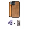 MARSİLYAN™- iPhone 11 Kılıf Kıvılcım Işık Serisi - Siyah Bilvis Hayalet Cam Ekran Koruyucu + Raze Metal Kamera Lens - MR