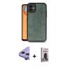 MARSİLYAN™- iPhone 11 Kılıf Kıvılcım Işık Serisi - Siyah Bilvis Hayalet Cam Ekran Koruyucu + Raze Metal Kamera Lens - MR