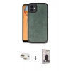 MARSİLYAN™- iPhone 11 Kılıf Kıvılcım Işık Serisi - Siyah Bilvis Hayalet Cam Ekran Koruyucu + Pers Alüminyum Kamera Lens - GD