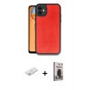 MARSİLYAN™- iPhone 11 Kılıf Kıvılcım Işık Serisi - Siyah Bilvis Hayalet Cam Ekran Koruyucu + Renkli Kamera Lens Koruma Cam - SI