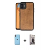 MARSİLYAN™- iPhone 11 Kılıf Kıvılcım Işık Serisi - Siyah Bilvis Hayalet Cam Ekran Koruyucu + Neon Fosforlu Kamera Lens - TU