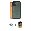 MARSİLYAN™- iPhone 11 Kılıf Kıvılcım Işık Serisi - Siyah Buffer Cam Ekran Koruyucu + Pers Alüminyum Kamera Lens - GI