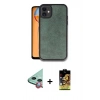 MARSİLYAN™- iPhone 11 Kılıf Kıvılcım Işık Serisi - Siyah Buffer Cam Ekran Koruyucu + Raze Metal Kamera Lens - KI