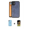 MARSİLYAN™- iPhone 11 Kılıf Kıvılcım Işık Serisi - Siyah Buffer Cam Ekran Koruyucu + Neon Fosforlu Kamera Lens - TU
