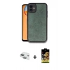 MARSİLYAN™- iPhone 11 Kılıf Kıvılcım Işık Serisi - Siyah Buffer Cam Ekran Koruyucu + Pers Alüminyum Kamera Lens - YL