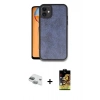 MARSİLYAN™- iPhone 11 Kılıf Kıvılcım Işık Serisi - Siyah Buffer Cam Ekran Koruyucu + Pers Alüminyum Kamera Lens - YL