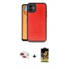 MARSİLYAN™- iPhone 11 Kılıf Kıvılcım Işık Serisi - Siyah Buffer Cam Ekran Koruyucu + Pers Alüminyum Kamera Lens - KI