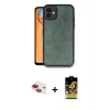 MARSİLYAN™- iPhone 11 Kılıf Kıvılcım Işık Serisi - Siyah Buffer Cam Ekran Koruyucu + Pers Alüminyum Kamera Lens - KI