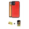 MARSİLYAN™- iPhone 11 Kılıf Kıvılcım Işık Serisi - Siyah Buffer Cam Ekran Koruyucu + Rainbow Kamera Lens Koruma Cam - KI