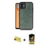 MARSİLYAN™- iPhone 11 Kılıf Kıvılcım Işık Serisi - Siyah Buffer Cam Ekran Koruyucu + Rainbow Kamera Lens Koruma Cam - KI