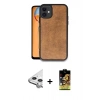 MARSİLYAN™- iPhone 11 Kılıf Kıvılcım Işık Serisi - Siyah Buffer Cam Ekran Koruyucu + Raze Metal Kamera Lens - GS
