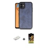 MARSİLYAN™- iPhone 11 Kılıf Kıvılcım Işık Serisi - Siyah Buffer Cam Ekran Koruyucu + Renkli Kamera Lens Koruma Cam - PE