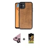 MARSİLYAN™- iPhone 11 Kılıf Kıvılcım Işık Serisi - Siyah Buffer Cam Ekran Koruyucu + Raze Metal Kamera Lens - SH