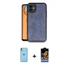 MARSİLYAN™- iPhone 11 Kılıf Kıvılcım Işık Serisi - Siyah Buffer Hayalet Cam Ekran Koruyucu + Neon Fosforlu Kamera Lens - YL