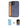 MARSİLYAN™- iPhone 11 Kılıf Kıvılcım Işık Serisi - Siyah Buffer Hayalet Cam Ekran Koruyucu + Neon Fosforlu Kamera Lens - MI