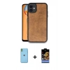 MARSİLYAN™- iPhone 11 Kılıf Kıvılcım Işık Serisi - Siyah Buffer Hayalet Cam Ekran Koruyucu + Neon Fosforlu Kamera Lens - YL
