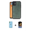 MARSİLYAN™- iPhone 11 Kılıf Kıvılcım Işık Serisi - Siyah Buffer Hayalet Cam Ekran Koruyucu + Neon Fosforlu Kamera Lens - YL