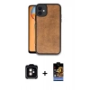 MARSİLYAN™- iPhone 11 Kılıf Kıvılcım Işık Serisi - Siyah Buffer Hayalet Cam Ekran Koruyucu + PVD Metal Kamera Lens - TU