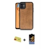 MARSİLYAN™- iPhone 11 Kılıf Kıvılcım Işık Serisi - Siyah Buffer Hayalet Cam Ekran Koruyucu + Rainbow Kamera Lens Koruma Cam - KI