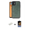 MARSİLYAN™- iPhone 11 Kılıf Kıvılcım Işık Serisi - Siyah Buffer Hayalet Cam Ekran Koruyucu + Renkli Kamera Lens Koruma Cam - SI
