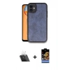 MARSİLYAN™- iPhone 11 Kılıf Kıvılcım Işık Serisi - Siyah Buffer Hayalet Cam Ekran Koruyucu + Şeffaf Kamera Lens Koruma Cam