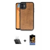 MARSİLYAN™- iPhone 11 Kılıf Kıvılcım Işık Serisi - Siyah Buffer Hayalet Cam Ekran Koruyucu + Şeffaf Kamera Lens Koruma Cam