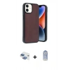 MARSİLYAN™- iPhone 11 Kılıf Kıvılcım Işık Serisi - Siyah Joko Magic 5D Cam + Pers Alüminyum Kamera Lens - GI