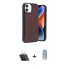 MARSİLYAN™- iPhone 11 Kılıf Kıvılcım Işık Serisi - Siyah Joko Magic 5D Cam + Kamera Lens Koruma Cam - SF