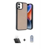 MARSİLYAN™- iPhone 11 Kılıf Kıvılcım Işık Serisi - Siyah Joko Magic 5D Cam + Kamera Lens Koruma Cam - SF