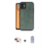 MARSİLYAN™- iPhone 11 Kılıf Kıvılcım Işık Serisi - Siyah Joko Magic 5D Cam + Kırmızı Pers Alüminyum Kamera Lens