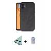 MARSİLYAN™- iPhone 11 Kılıf Kıvılcım Işık Serisi - Siyah Joko Magic 5D Cam + Raze Metal Kamera Lens - MI